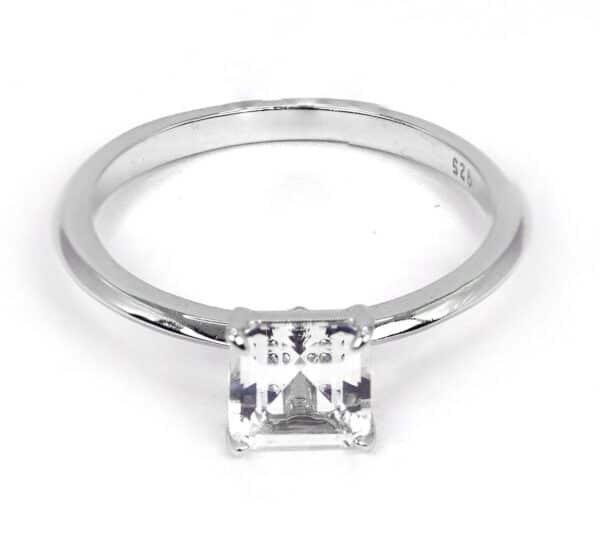 Sparkling Sterling Silver Wedding Ring with Brilliant Zircon Stone - Affordable Elegance for Your Special Day  Jewelry